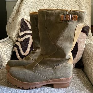 KEEN green waterproof suede Willamette boot